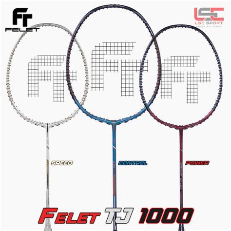 Felet Tj Series Power Control Speed Racket Badminton Free String