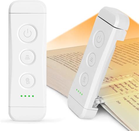 Glocusent Usb Rechargeable Book Light For Reading In Bed Portable Clip