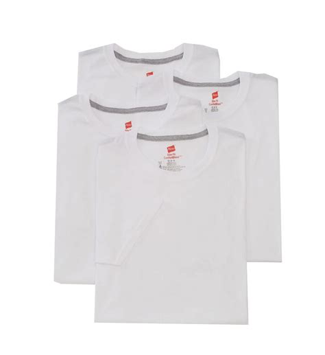 Hanes Comfortblend Slim Fit Crew T Shirts For Men 4 Pack Tagless Wicking Cool Comfort