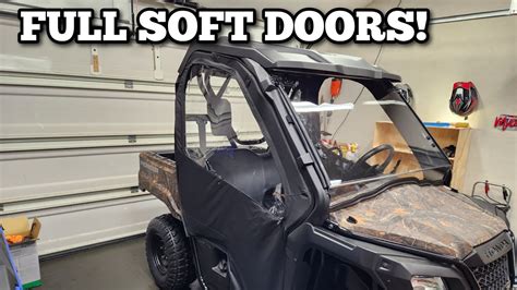 2022 Honda Pioneer 520 Soft Doors Install YouTube