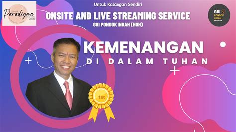 Onsite Church Service Gbi Pondok Indah Ps Jaliaman Sinaga