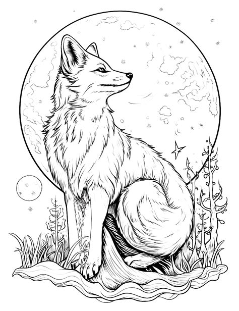 Nighttime Coloring Pages