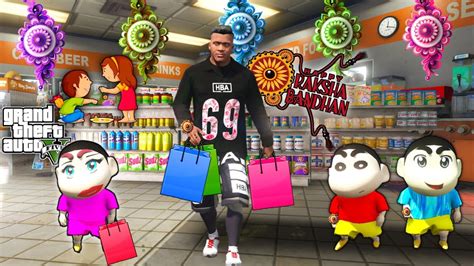 Gta Franklin Shopping For Rakshabandhan With Shinchan Pinchan