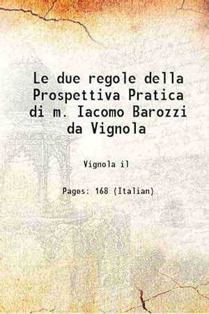 Regole Prospettiva Pratica Iacomo Barozzi AbeBooks