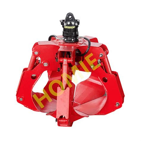 Hitachi Zx60 Excavator Hydraulic Scrap Orange Peel Grab For Rock Stone