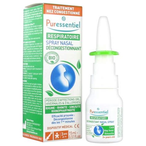 Puressentiel Respiratoire Spray Nasal D Congestionnant Ml