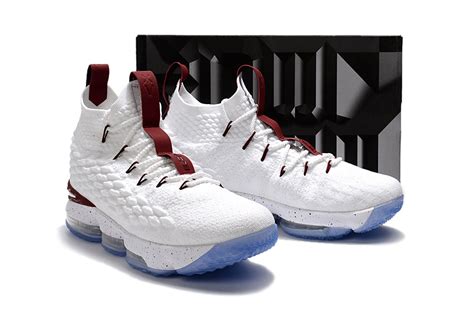 Nike Zoom Lebron Xv 15 Men Basketball Shoes Wine Red White Zoom