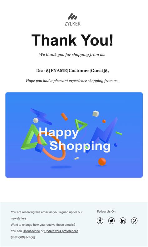 Html Email Template Gallery Zoho Campaigns