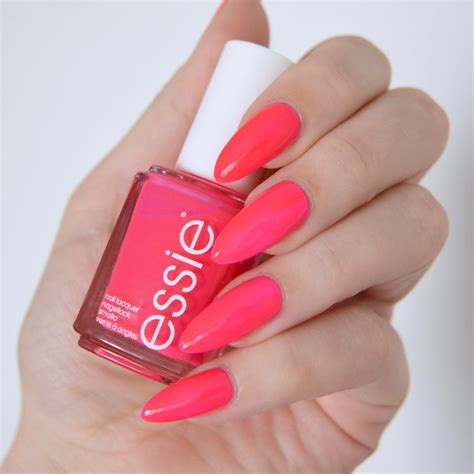 Essie Neon 2017 Review With Swatches Talonted Lex Neon Pink Nails