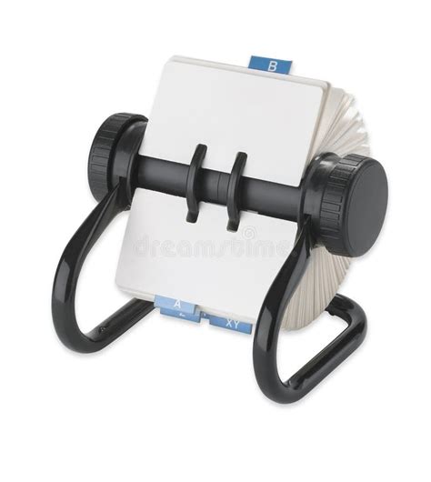 Rolodex Rotary Card Address Desk Organiser Stock Image Image Of Still