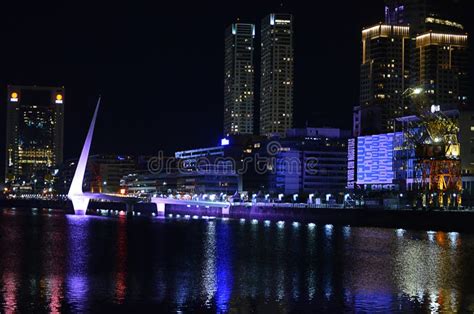 Puerto Madero on a night editorial image. Image of field - 128965390