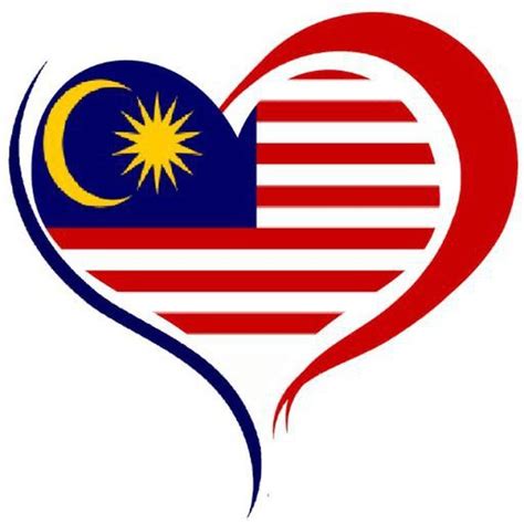 Lukisan Bendera Malaysia Bentuk Love J Net USA