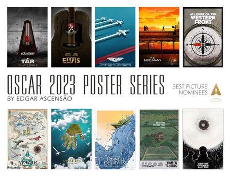 Oscar 2023 Poster Series by Edgar Ascensão Nerds Love Art