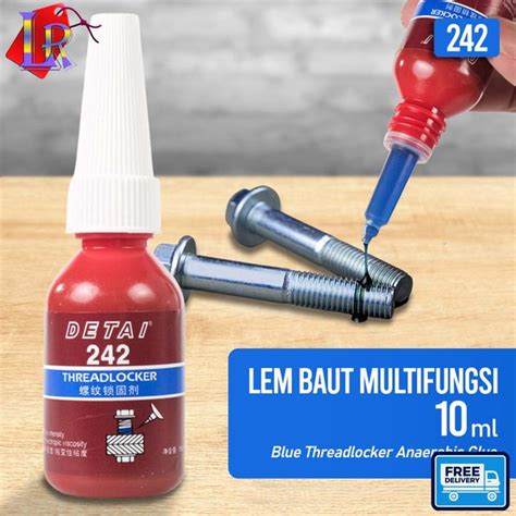 Jual Cairan Liquid Threadlocker Blue Anaerobic Sealant Glue Ml Di