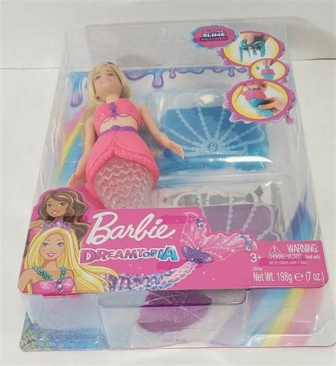 NEW 2019 Barbie Dreamtopia Slime Mermaid 12 Doll With 2 Glitter Slime