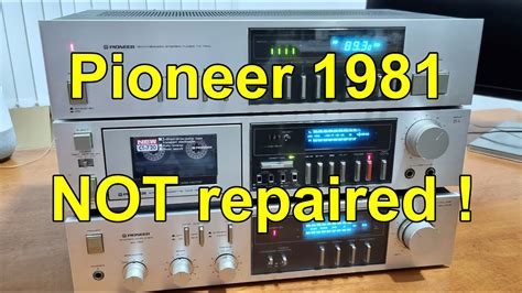 1981 Pioneer HiFi Separates Cassette Deck Fault YouTube