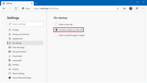 How To Change Startup Page Settings On Microsoft Edge • Pureinfotech