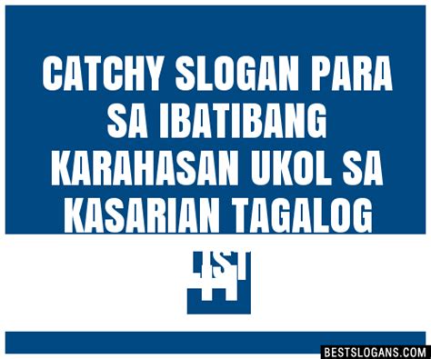 100 Catchy Para Sa Ibatibang Karahasan Ukol Sa Kasarian Tagalog Slogans 2024 Generator