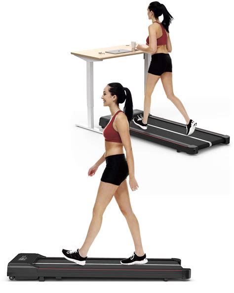 Under Desk Treadmill, Fitness Walking Pad Shock Absorption Treadmill