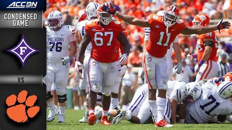 Furman Vs Clemson Condensed Game Acc Football Youtube