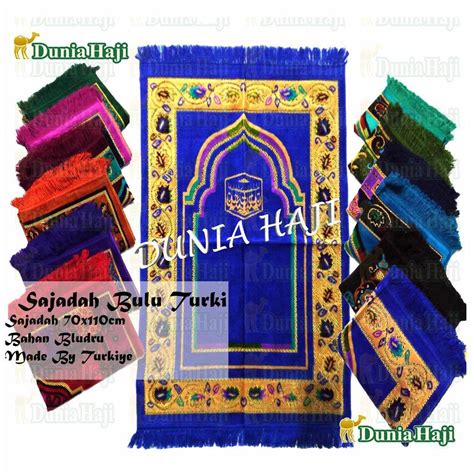 Jual Xva97 Sajadah Bulu ALIF PREMIUM Besar Uk 70x110 Souvenir Sajadah