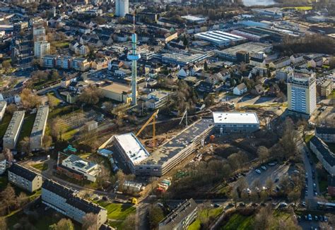 Luftbild Velbert Baustelle Zum Neubau Des Schulgeb Udes An Der