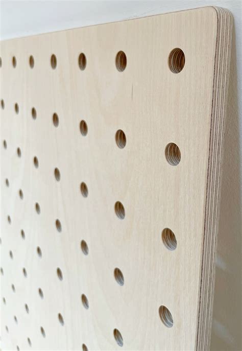 Set X Cm Birch Plywood Pegboard Pegs And Shelves Etsy