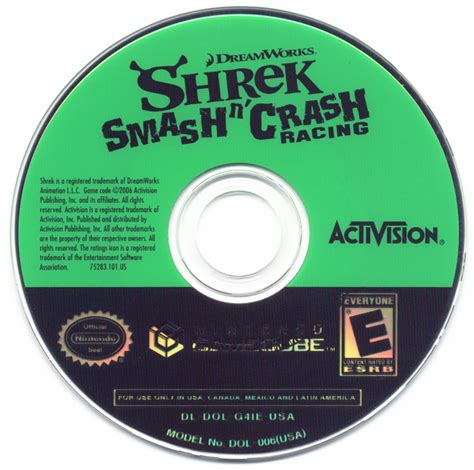 Shrek Smash N Crash Racing Cover Or Packaging Material MobyGames