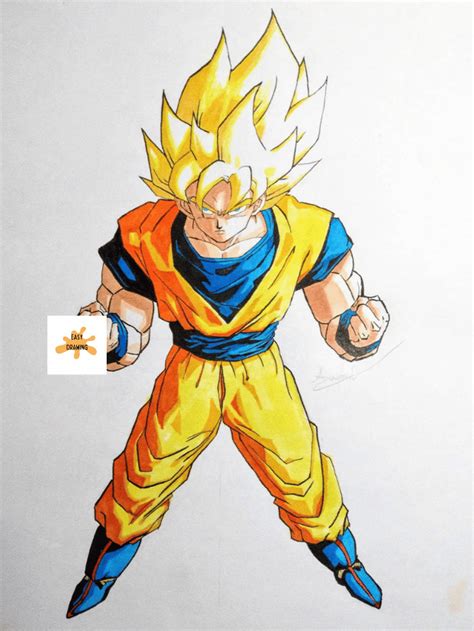 Goku Drawing Step By Step Easy Drawing