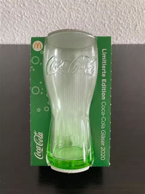 ORIGINAL COCA COLA Mc Donalds Glas Limitierte Edition 2020 Grün