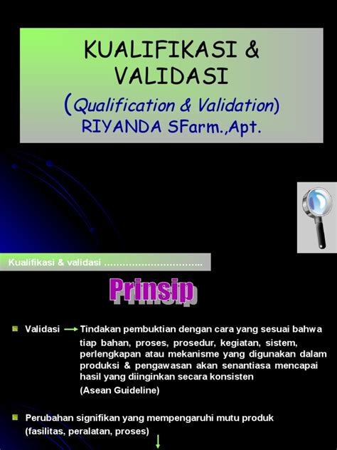 Pdf Industri Farmasi Kualifikasi Validasi Dokumen Tips