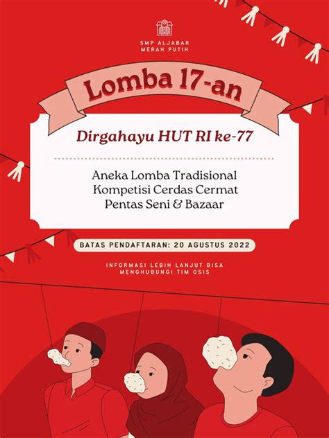 Rayakan Kemerdekaan Dengan Contoh Poster 17 Agustus Canva