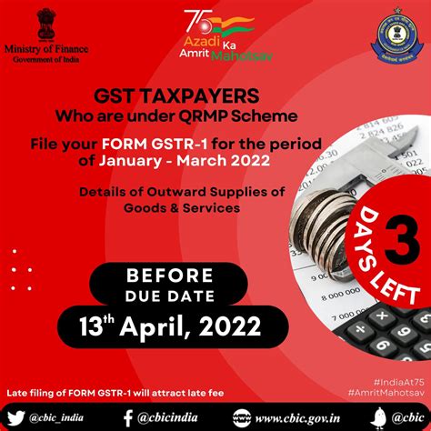 CBIC On Twitter Attention GST Taxpayers Who Are Under QRMP Scheme