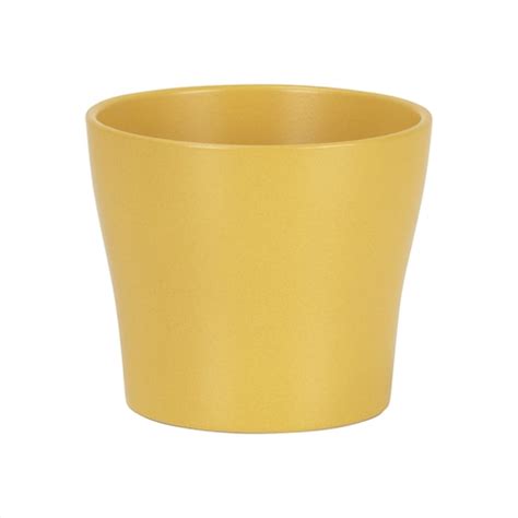 Mustard Yellow Ceramic Planter Indoor Plant Pot Etsy Uk