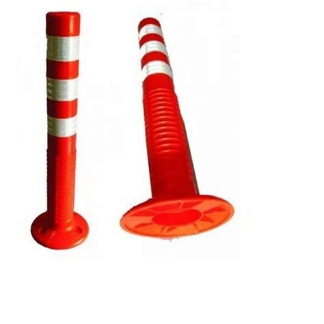 Orange Polyurethane Road Safety Spring Post Manufacturer Seller In