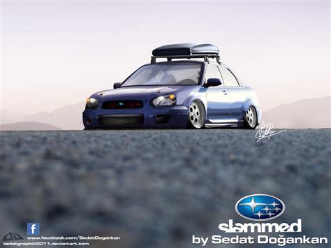 Slammed Subaru WRX STI by Sedatgraphic2011 on DeviantArt