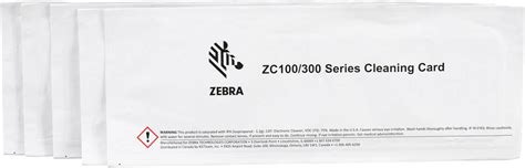 Zebra Cleaning Card Kit, For ZC100 and ZC300, Max Card Supported 5000