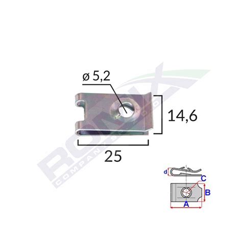 Set Bucati Clipsuri Metalice Fixare Romix Universale Pentru