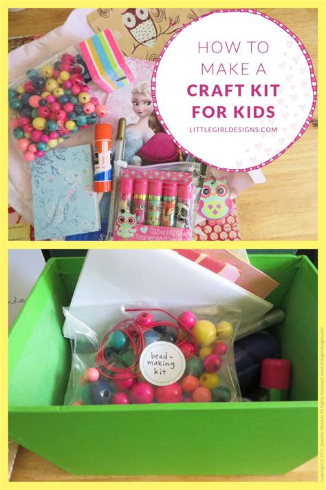 How To Make A Craft Kit For Kids Little Girl Designs Craft Kits