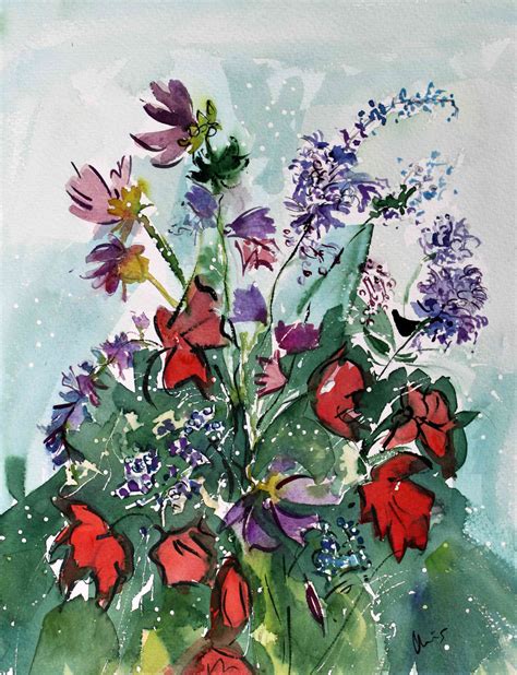 Pflanzen Und Blumen Galerie Aquarelle Von Chris Walter