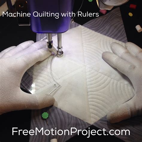 The Free Motion Quilting Project: Machine Quilting a Star Block with Rulers