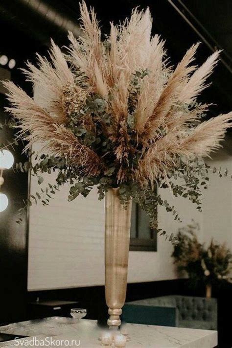 Tall Vase Wedding Centerpieces Wheat Centerpieces Grass Centerpiece