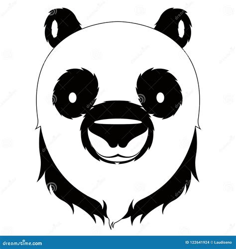 Avatar Bonito Isolado Da Panda Ilustração Do Vetor Ilustração De