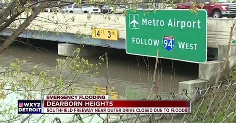 All Lanes Reopened On Southfield Fwy After Flooding