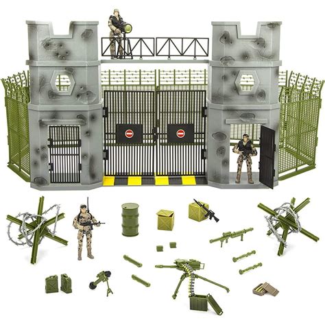 Click N Play Military Army Base 51 Piece Play Set With Accessories