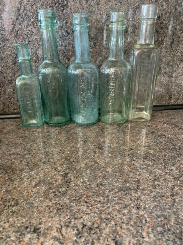 Vintage Clear Glass Sauce Bottles Daddie`s Relish Fletchers Ebay