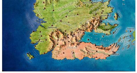 Westeros Map Terrain 3d Model By Shustrik