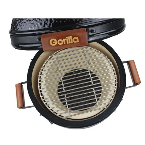 Buy Gorilla Kamado Ceramic Portable Grill BBQ Black 16 At Mighty