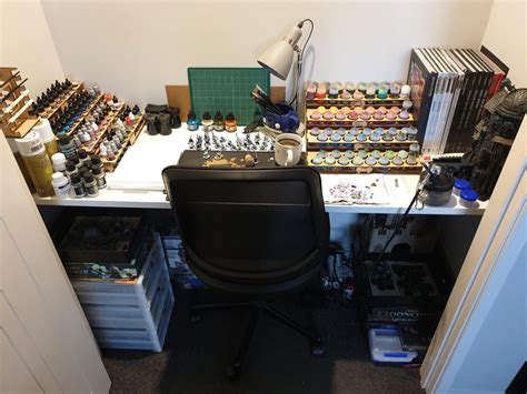 Hobby Desk Organized Ageofsigmar