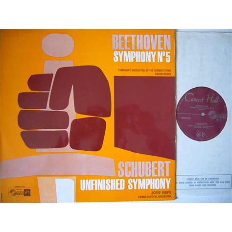 Schubert Symphony 8 Beethoven Symphony 5 Uk Concert Hall Sms 2341a